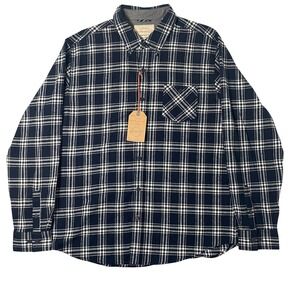 Weatherproof Vintage Flannel Shirt Mens XL Plaid Long Sleeve Button Down Classic
